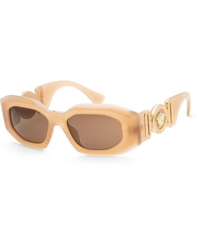 Versace 54mm Beige Sunglasses Ve4425u-546773-54 - Natural