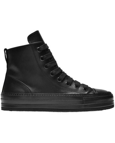 Ann Demeulemeester Raven Sneakers In Black Leather