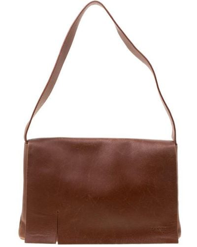Lanvin Leather Shoulder Bag - Brown