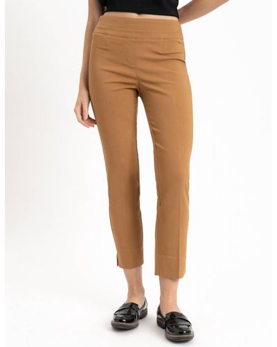 Renuar Pull On Ankle Pant - Natural