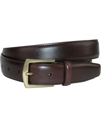 CrookhornDavis Ciga Smooth 32mm Calfskin Leather Dress Belt - Brown
