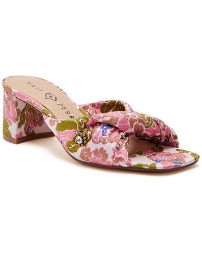 Katy Perry The Tooliped Floral Embellished Heels - Pink