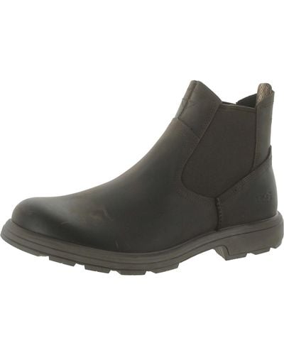 UGG Biltmore Leather Pull On Chelsea Boots - Brown
