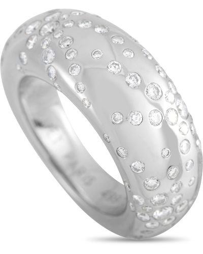 Chaumet 18k White Gold 0.65 Ct Diamond Ring - Metallic