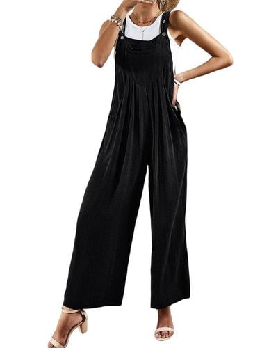 DELI S Deli.s Linen-blend Jumpsuit - Black
