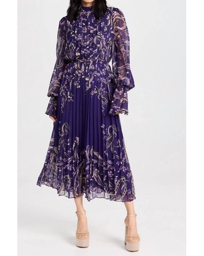 Hemant & Nandita Viha Long Dress - Purple