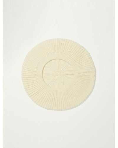 Lucky Brand Slouch Knit Beret - Natural