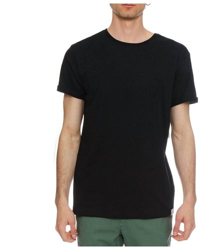Kinetix Dean Rolled Sleeve Crew Shirt - Black