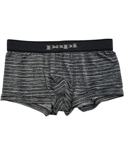 Papi Stripe Trunk Underwear - Gray