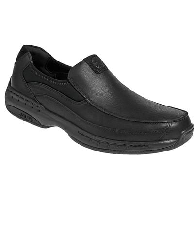 Dunham Wade Slip-on Shoes - Wide Width - Black
