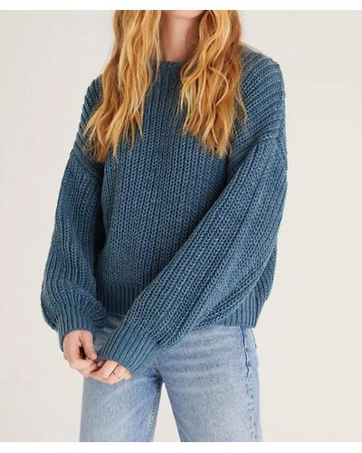 Z Supply Lyndon Chunky Sweater - Blue
