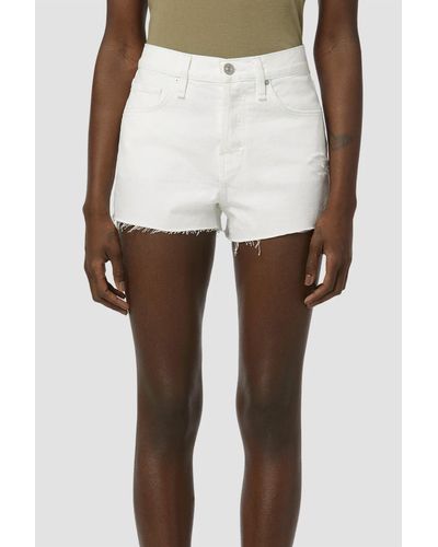 Hudson Jeans Lori Denim Shorts - White
