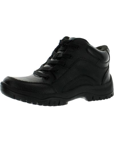 Dr. Scholls Charge Leather Comfort Work And Safety Shoes - Black
