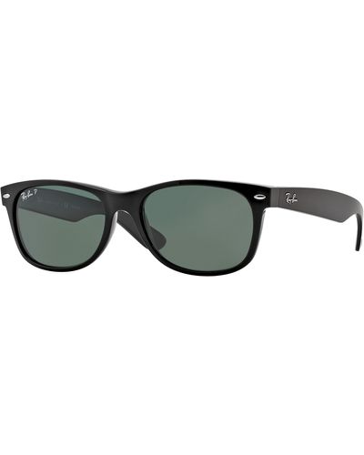 Ray-Ban 3132 Polarized Wayfarer Sunglasses - Black