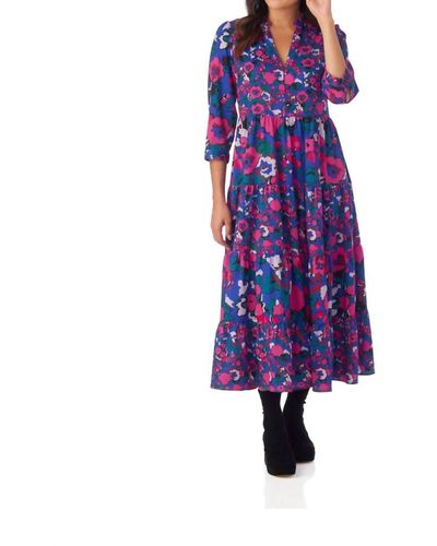CROSBY BY MOLLIE BURCH Macrostie Dress In Party Floral - Purple