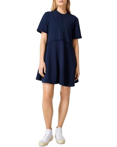 Sweaty Betty Jersey Mini Fit & Flare Dress - Blue