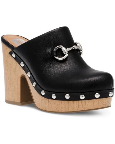 DV by Dolce Vita Chrissy Faux Leather Studded Mules - Black