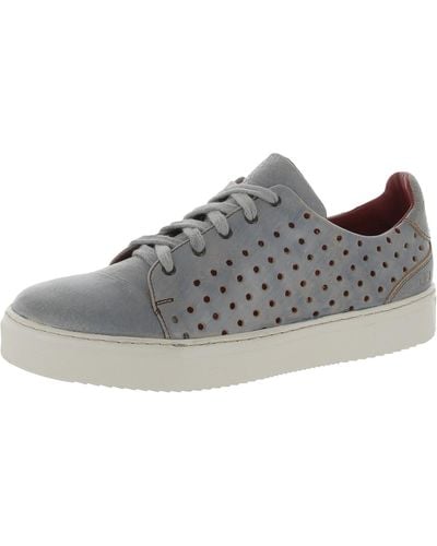 Bed Stu Lyne Leather Lace-up Oxfords - Gray
