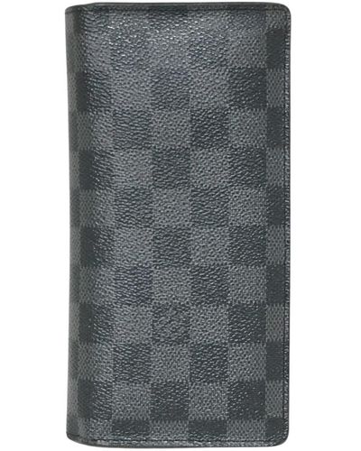 Louis Vuitton Porte Monnaie Zippy Grey Canvas Wallet (Pre-Owned)