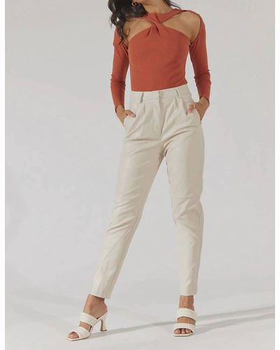SOVERE Happening Leather Pant - White