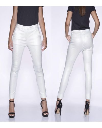 Bianco Lively Coated Trouser Pant - White