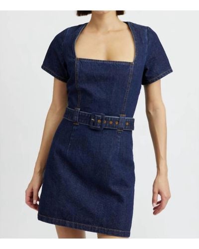 En Saison June Mini Dress - Blue