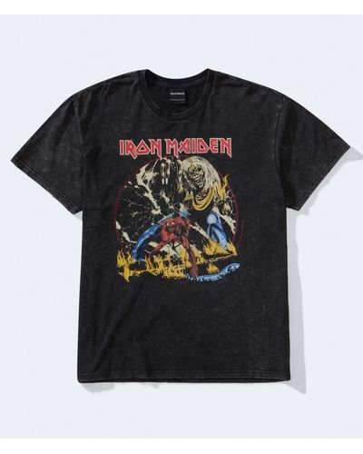 Aéropostale Iron Maiden Number Of The Beast Graphic Tee - Black