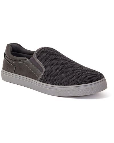 Deer Stags Bryce Knitted Fabric Knit Casual And Fashion Sneakers - Black
