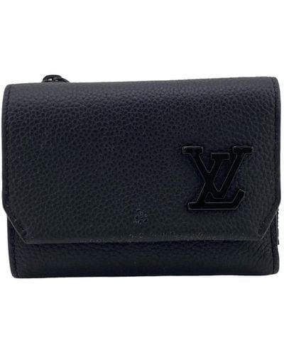 Louis Vuitton Pilot Case Leather Wallet (pre-owned) - Blue