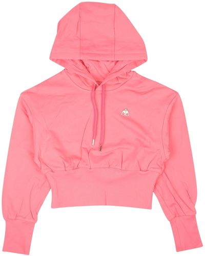 Moose Knuckles Pink Arctic Rose Cotton Marte Hoodie