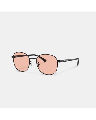 COACH Metal Round Sunglasses - Pink