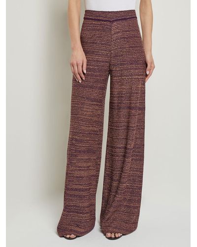 Misook Pull-on Wide Leg Pants - Red