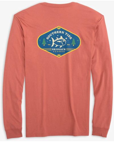Southern Tide Yuletide Classic Tee - Pink
