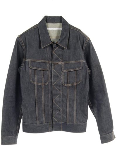 Johnlawrencesullivan Denim Jacket Cotton Indigo Blue - Gray