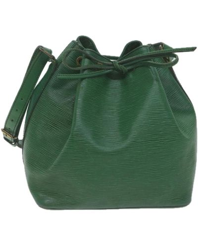 Louis Vuitton Petit Noé Leather Shoulder Bag (pre-owned) - Green