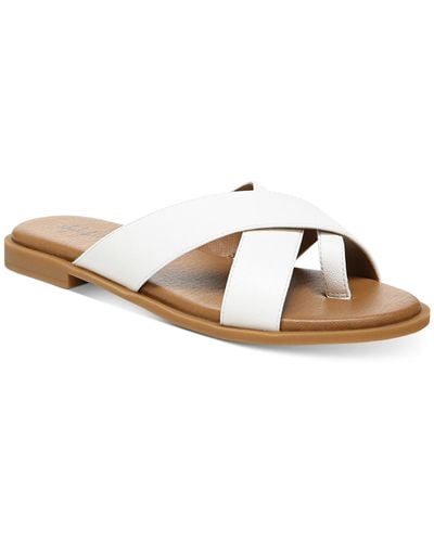 Style & Co. Carolyn Slip On Flat Slide Sandals - Multicolor