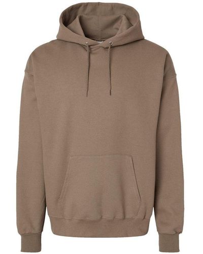 Hanes Ultimate Cotton Hooded Sweatshirt - Brown