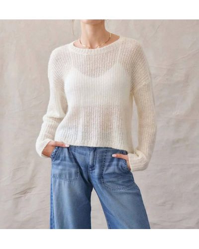 Bella Dahl Winter Slouchy Sweater - White