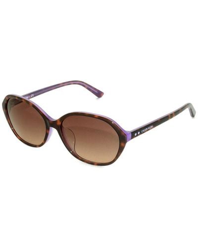 Calvin Klein 57 Mm Sunglasses Ck18524sa-238 - Brown