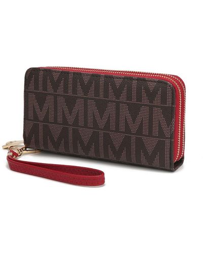 MKF Collection by Mia K Danielle Milan M Signature Wallet Wristlet - Brown