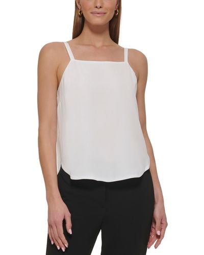 DKNY Square Neck Camisole Shell - White