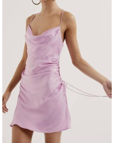 For Love & Lemons Kyra Mini Dress - Purple