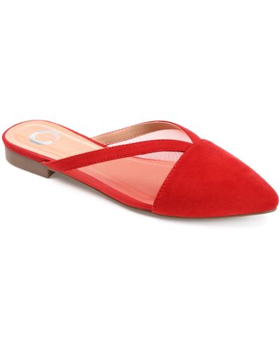 Journee Collection Collection Reeo Mule - Red