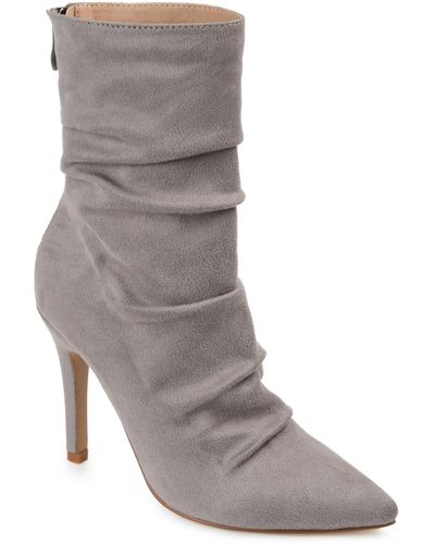 Journee Collection Collection Wide Width Markie Bootie - Gray