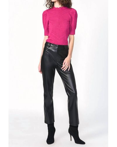 Greylin Paz Vegan Leather Pant - Pink