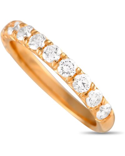 Non-Branded Lb Exclusive 18k Rose 0.82ct Diamond Ring Mf39-051724 - Metallic