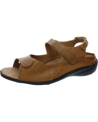 Drew Tide Leather Adjustable Sport Sandals - Brown