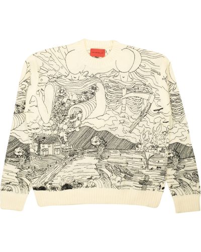 Who Decides War Duality Crewneck Sweater - Off - Natural