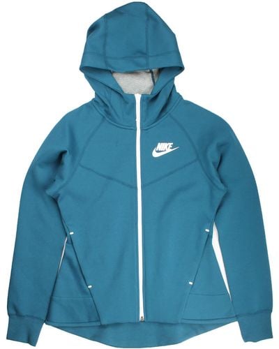 Nike Nsw Tech Fleece F/z Windrunner Force/white Hoodie 930759-474 - Blue