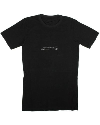 Unravel Project Contrast Logo Short Sleeve T-shirt - Black